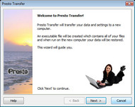 Presto Transfer Thunderbird screenshot